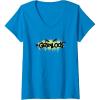 imageTransformers Grimlock Urban Style Graffiti Text Logo VNeck TShirtSapphire Blue