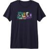 imageTransformers Optimus Prime Vs Megatron Retro Graffiti Paint Premium TShirtNavy Blue