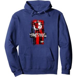 imageTransformers Rise of the Beasts Optimus Prime Towering Shot Pullover HoodieNavy Blue
