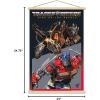 imageTrends International Hasbro Transformers Rise of the Beasts  Optimus Prime vs Scourge Wall Poster 2237quot x 3400quot Premium Print and Beechwood Hanger BundlePremium Print and Beechwood Hanger Bundle