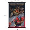imageTrends International Hasbro Transformers Rise of the Beasts  Optimus Prime vs Scourge Wall Poster 2237quot x 3400quot Premium Print and Beechwood Hanger BundlePremium Print and Black Hanger Bundle