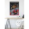 imageTrends International Hasbro Transformers Rise of the Beasts  Optimus Prime vs Scourge Wall Poster 2237quot x 3400quot Premium Print and Beechwood Hanger BundlePremium Print and White Hanger Bundle