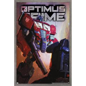imageHasbro Transformers  Optimus Prime Wall Poster 34Lquot x 224Wquot Poster ampamp Clip BundleBarnwood Framed Version