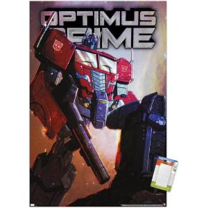 imageHasbro Transformers  Optimus Prime Wall Poster 34Lquot x 224Wquot Poster ampamp Clip BundlePremium Poster  Mount Bundle