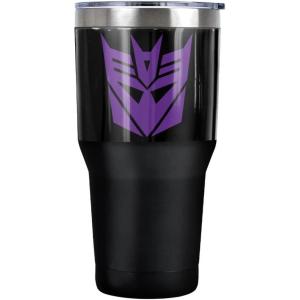 imageTransformers Decepticon Stainless Steel Tumbler 30 oz Coffee Travel Cup Vacuum Insulated ampamp Double Wall with Leakproof Sliding Lid