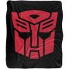imageTransformers Autobot Logo Silky Touch Sherpa Back Super Soft Throw BlanketTransformers Autobot Logo
