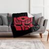 imageTransformers Autobot Logo Silky Touch Sherpa Back Super Soft Throw BlanketTransformers Autobot Logo