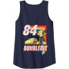 imageTransformers Bumblebee 84 Retro Rainbow Stripe Tank TopNavy Blue