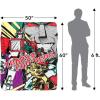 imageTransformers Comic Poster Silky Touch Sherpa Back Super Soft Throw Blanket