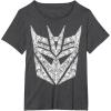 imageTransformers Decepticons Detailed Logo TShirtDark Heather Grey