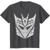 imageTransformers Decepticons Detailed Logo TShirtDark Heather Grey