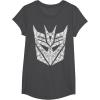 imageTransformers Decepticons Detailed Logo TShirtDark Heather Grey