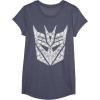 imageTransformers Decepticons Detailed Logo TShirtHeather Blue