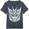 imageTransformers Decepticons Detailed Logo TShirtHeather Blue