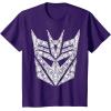 imageTransformers Decepticons Detailed Logo TShirtPurple