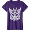 imageTransformers Decepticons Detailed Logo TShirtPurple