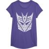 imageTransformers Decepticons Detailed Logo TShirtPurple Heather