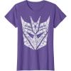 imageTransformers Decepticons Detailed Logo TShirtPurple Heather