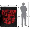 imageTransformers Tonal Autobot Silky Touch Sherpa Back Super Soft Throw Blanket
