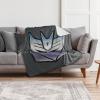 imageTransformers Vintage Decepticon Logo Silky Touch Sherpa Back Super Soft Throw Blanket