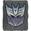 imageTransformers Vintage Decepticon Logo Silky Touch Sherpa Back Super Soft Throw Blanket