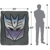 imageTransformers Vintage Decepticon Logo Silky Touch Sherpa Back Super Soft Throw Blanket