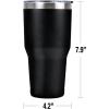 imageTransformers Vintage Decepticon Logo Stainless Steel Tumbler 30 oz Coffee Travel Cup Vacuum Insulated ampamp Double Wall with Leakproof Sliding Lid