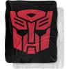 imageTransformers Autobot Logo Silky Touch Sherpa Back Super Soft Throw BlanketTransformers Autobot Logo