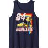 imageTransformers Bumblebee 84 Retro Rainbow Stripe Tank TopNavy Blue