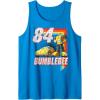 imageTransformers Bumblebee 84 Retro Rainbow Stripe Tank TopSapphire Blue