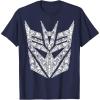 imageTransformers Decepticons Detailed Logo TShirtNavy Blue