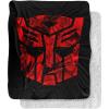 imageTransformers Tonal Autobot Silky Touch Sherpa Back Super Soft Throw Blanket