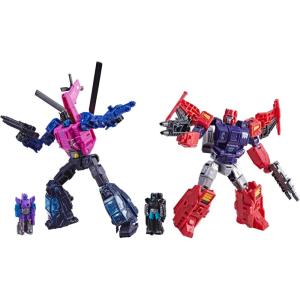 imageTransformers Age of The Primes Wreck n Doom Collection Topspin vs Spinister 55inch Converting Action Figure 2Pack Robot Toys Ages 8 Amazon Exclusive