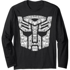 imageTransformers Autobots Icon Collage Filled Logo Long Sleeve TShirtBlack