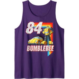 imageTransformers Bumblebee 84 Retro Rainbow Stripe Tank TopPurple