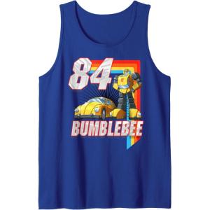 imageTransformers Bumblebee 84 Retro Rainbow Stripe Tank TopRoyal Blue