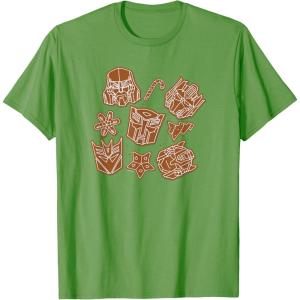 imageTransformers Christmas Gingerbread Cookies TShirtGrass Green