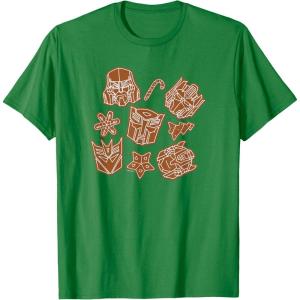 imageTransformers Christmas Gingerbread Cookies TShirtKelly Green