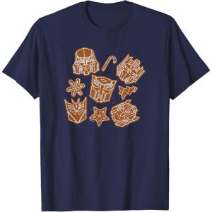 imageTransformers Christmas Gingerbread Cookies TShirtNavy Blue