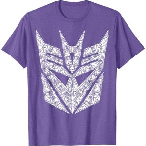 imageTransformers Decepticons Detailed Logo TShirtPurple Heather