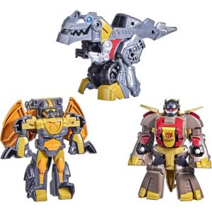 imageTransformers Dinobot Adventures Dinobot Squad Grimlock Dinobot Snarl and Predaking 3Pack Converting Figures 45Inch Toys Ages 3 and Up Amazon ExclusiveTransformers
