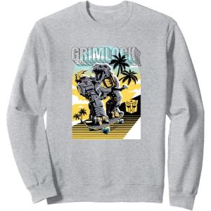imageTransformers Grimlock Skating Portrait SweatshirtHeather Grey