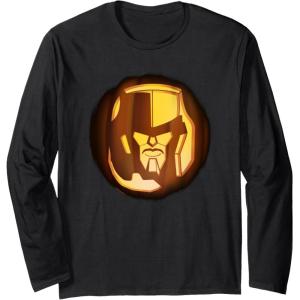imageTransformers Halloween Megatron Pumpkin Long Sleeve TShirtBlack