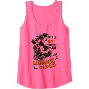 imageTransformers Halloween This Is My Halloween Disguise Tank TopNeon Pink