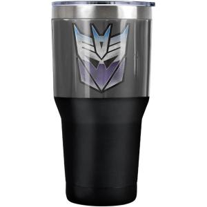 imageTransformers Vintage Decepticon Logo Stainless Steel Tumbler 30 oz Coffee Travel Cup Vacuum Insulated ampamp Double Wall with Leakproof Sliding Lid