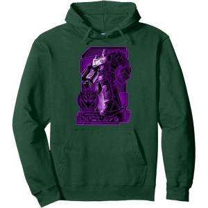 imageTransformers War For Cybertron Megatron Portrait Pullover HoodieDark Green