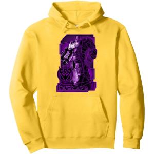 imageTransformers War For Cybertron Megatron Portrait Pullover HoodieLemon Yellow