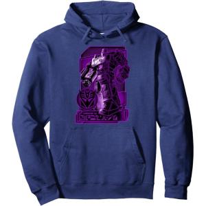 imageTransformers War For Cybertron Megatron Portrait Pullover HoodieNavy Blue