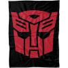 imageLOGOVISION Transformers Autobot Airbrush Logo Fleece Blanket 36quot x 58quotRed Logo