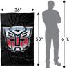 imageLOGOVISION Transformers Autobot Shine Fleece Blanket 36quot x 58quot